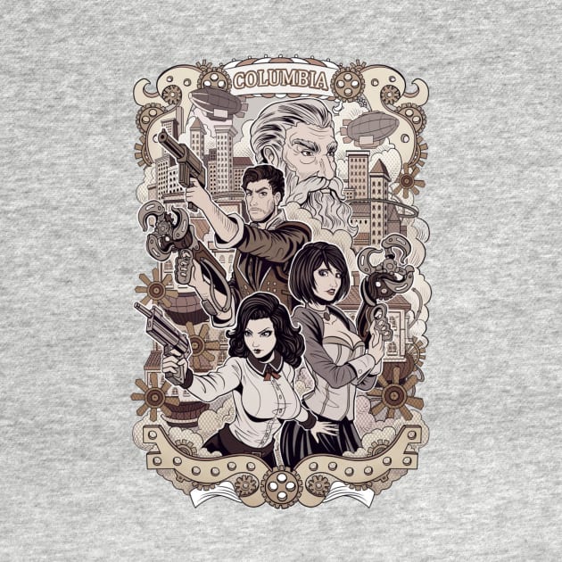 Bioshock Infinite Columbia poster by gruntcooker